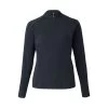 Horze Karla Womens Tech Training Half Zip Shirt - Caviar Black