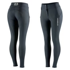 B Vertigo Justine Womens Thermo Silicone Full Seat Breeches - Dark Navy