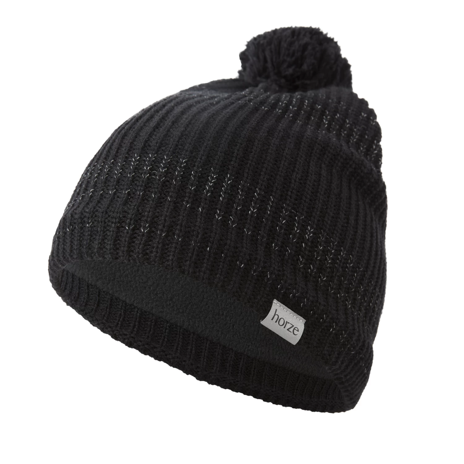 Horze Reflective Knitted Hat - Black