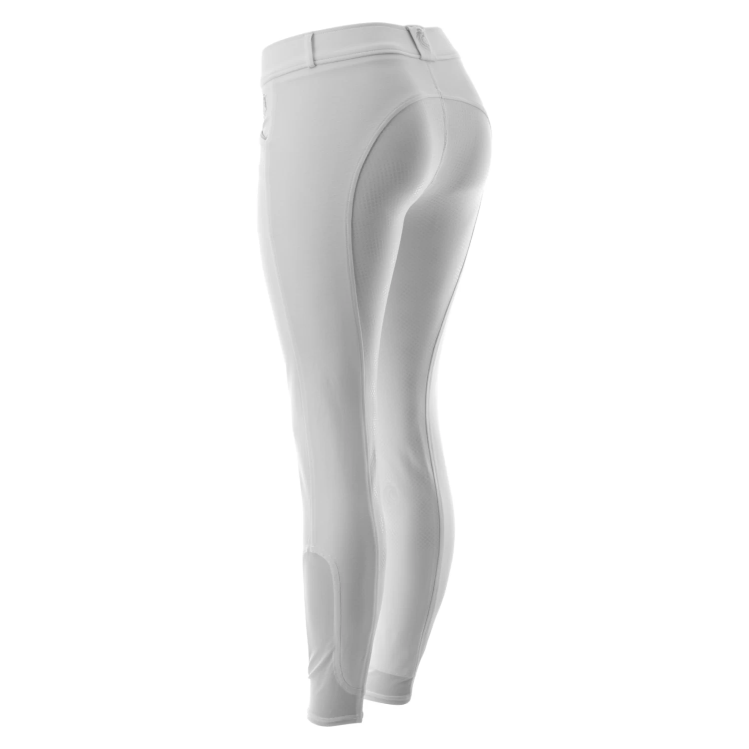 Equinavia Astrid Womens Silicone Full Seat Breeches - White/Light Gray - Image 10