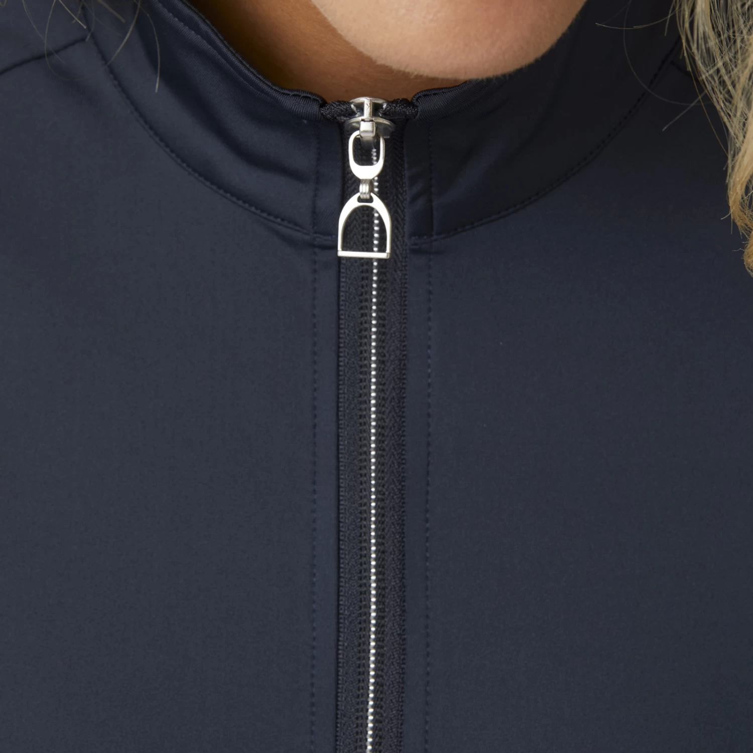 Horze Carolina Womens Training Shirt - Navy Dark Blue - Image 6