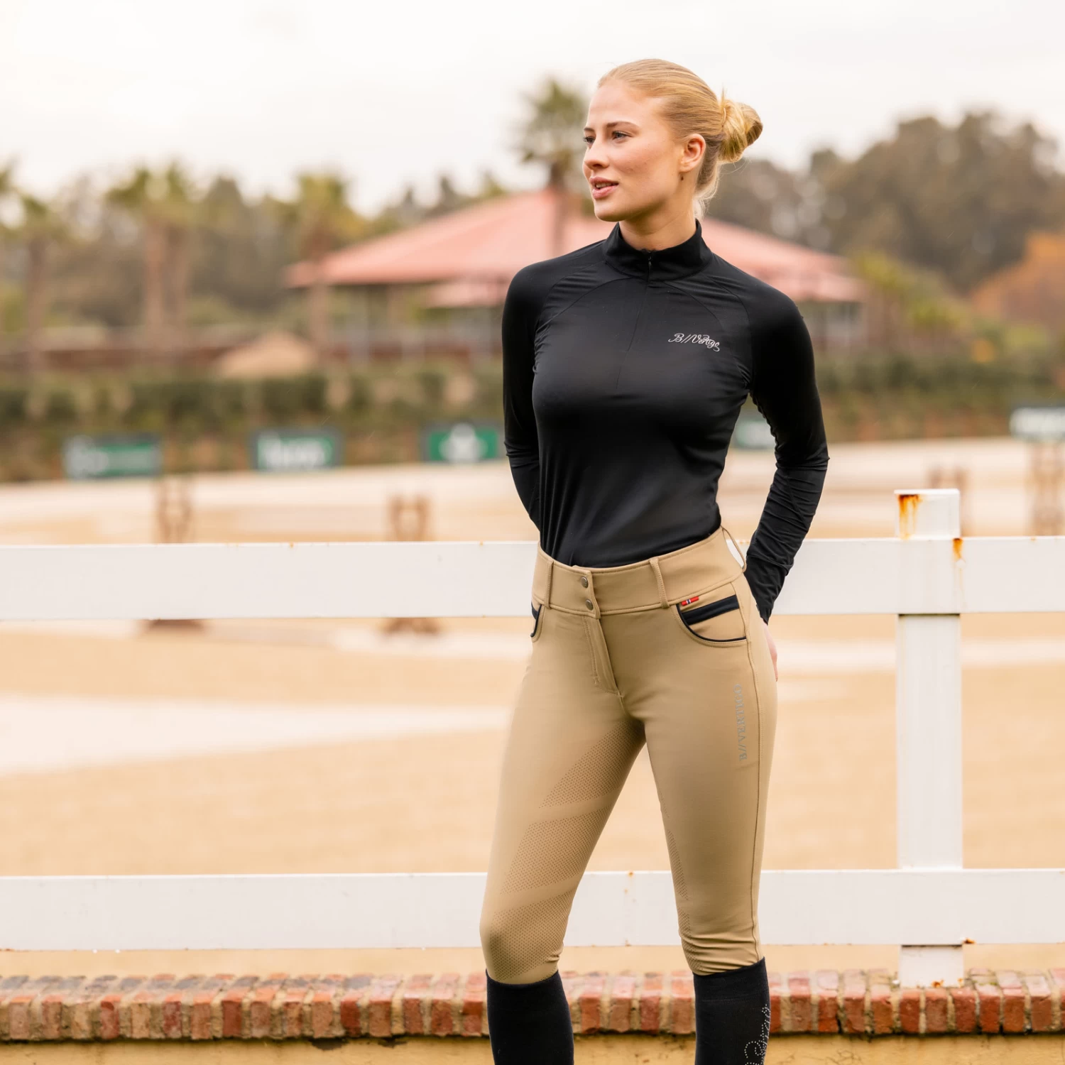 B Vertigo Nancy Womens Long Sleeve Half Zip Training Shirt - Anthracite Grey - Image 8