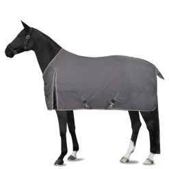 Horze Glasgow Heavy Weight Turnout Blanket 350g - Blackened Pearl