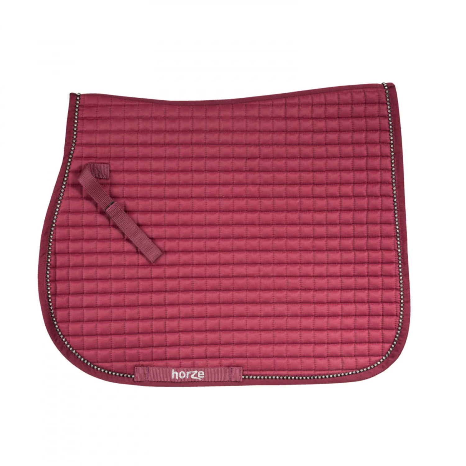 Horze Duchess All Purpose Saddle Pad - Port Royale Dark Red - Image 2