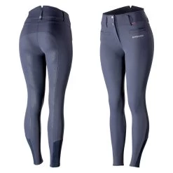 B Vertigo Tiffany Womens Silicone Full Seat Breeches - Dark Navy