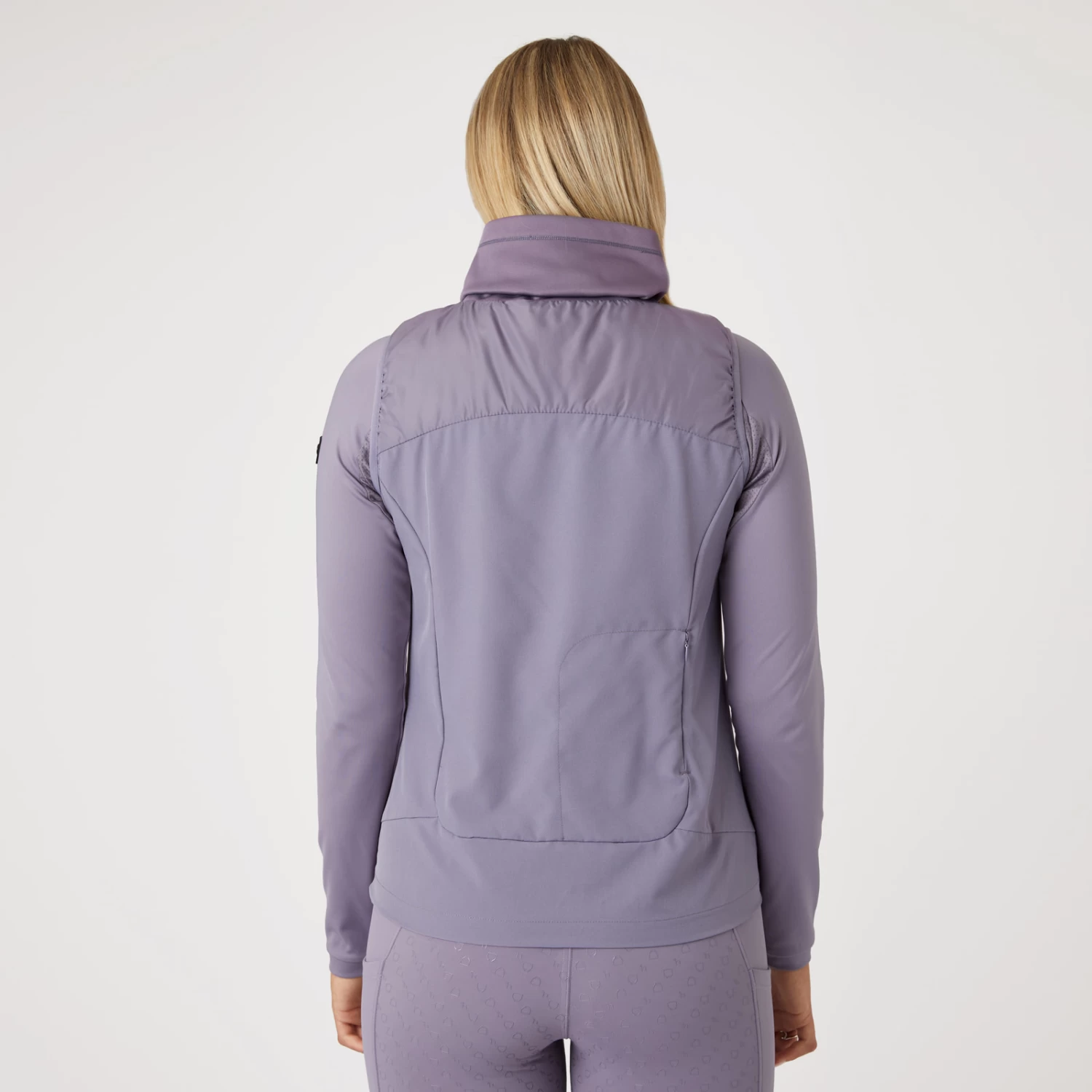 Horze Riley Womens Hybrid Riding Vest - Grey Ridge Purple - Image 8