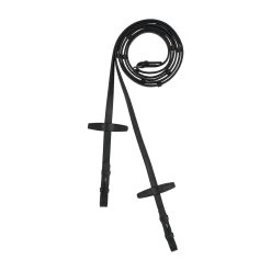 Horze Walthamstaw Leather Reins With Stops - Dark Brown