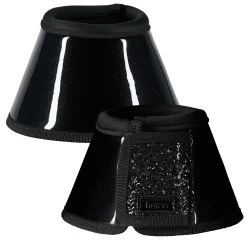 Horze Bell Boots With Glitter - Black