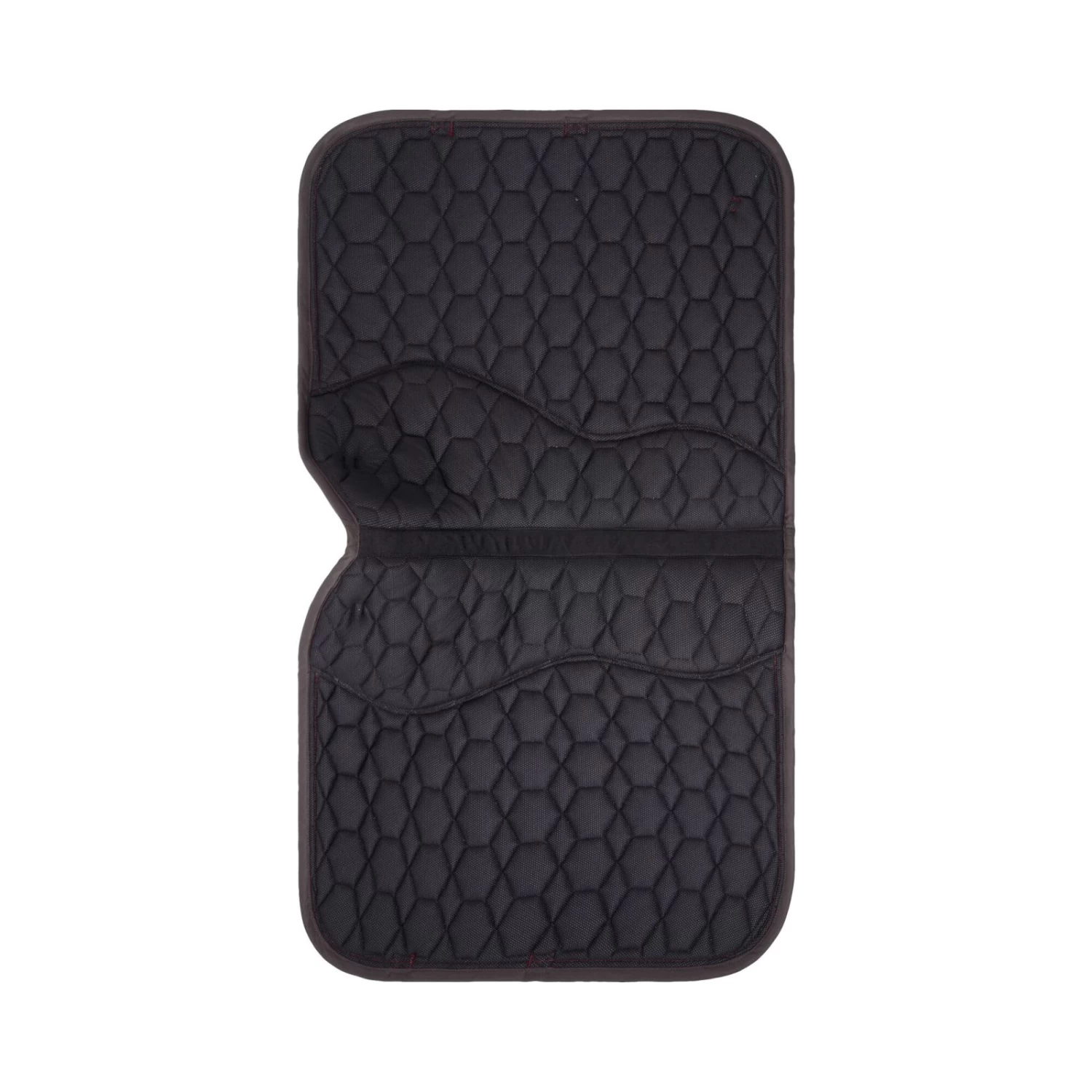 Horze Kenya Anti Slip Dressage Saddle Pad - Iron Grey Brown - Image 6