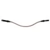 Horze Munich Curved Browband With Crystals - Rose Tan