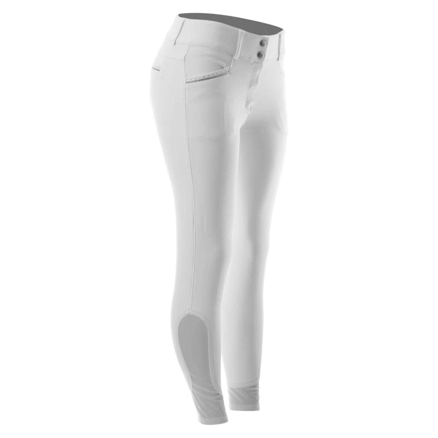 Equinavia Victoria Womens Silicone Knee Patch Breeches - White - Image 6