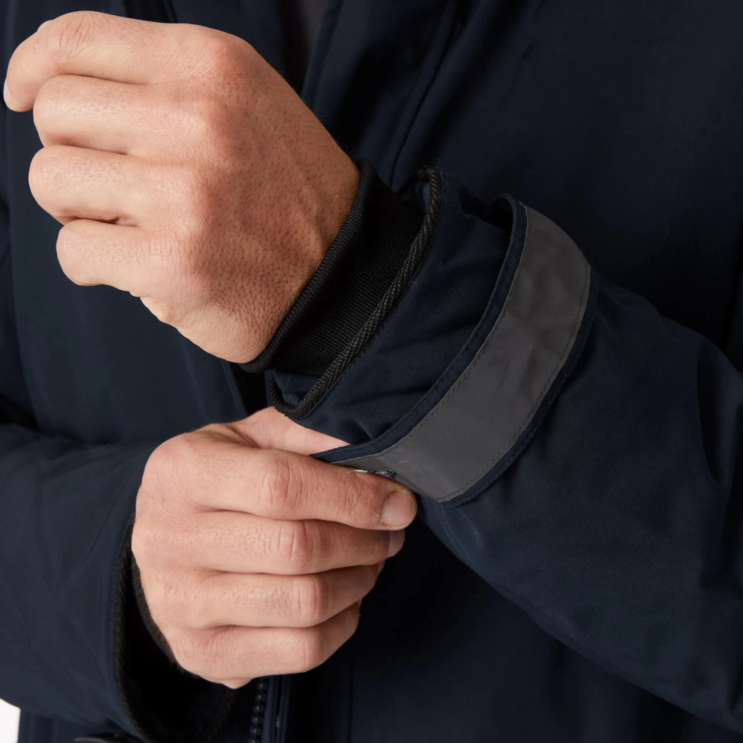 B Vertigo Garren Mens Winter Parka Jacket - Dark Navy - Image 14