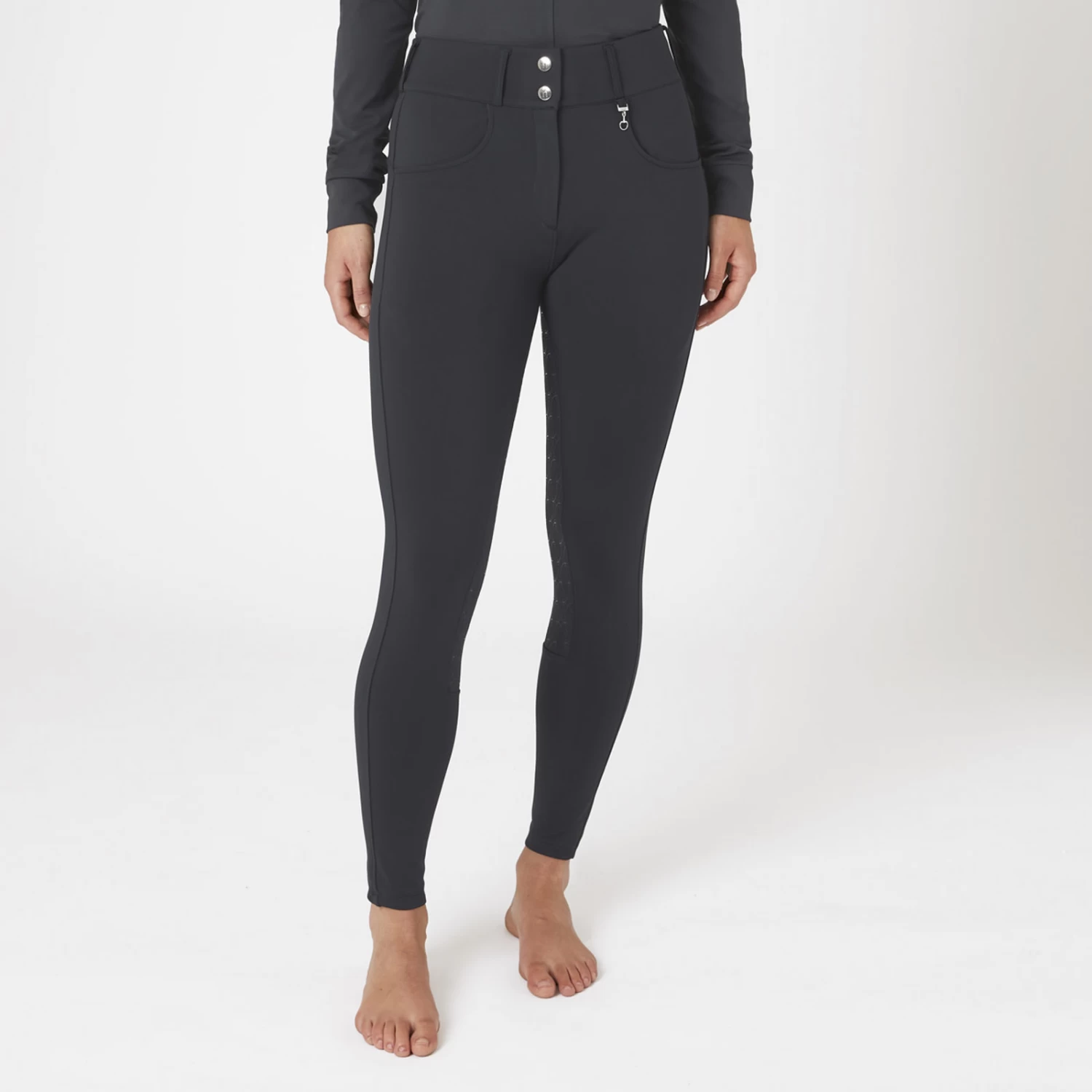 Horze Ingrid Womens Full Seat Breeches - Dark Navy - Image 6