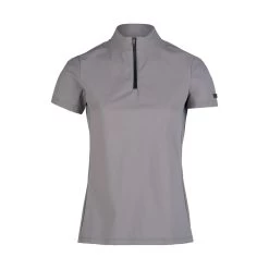 Horze Saphira Womens Ventilated Training Show Shirt - Silver Scone