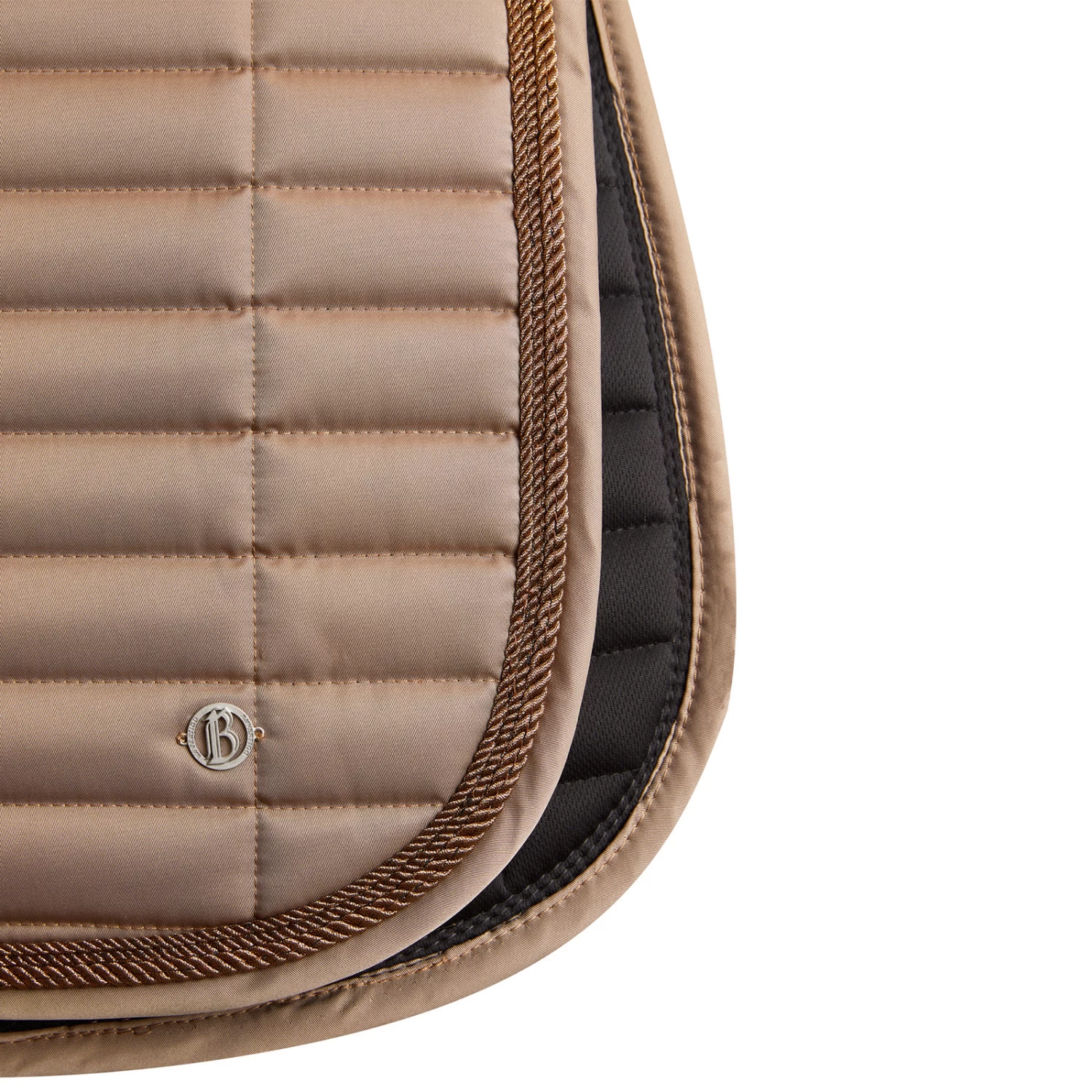 B Vertigo Quinn All Purpose Saddle Pad - Shiitake Beige - Image 5