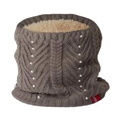 B Vertigo Rosa Womens Knitted Neck Warmer Scarf - Major Brown