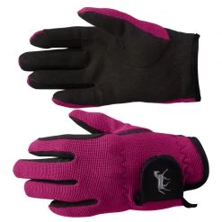 Horze Kids Gloves - Stretch - Byzantine Pink