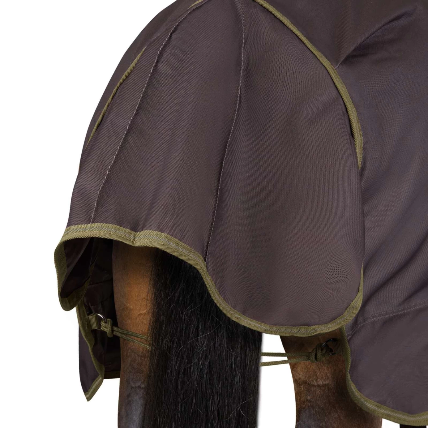 Horze Avalanche Heavyweight Combo Turnout Blanket 350g - Chocolate Martini - Image 3