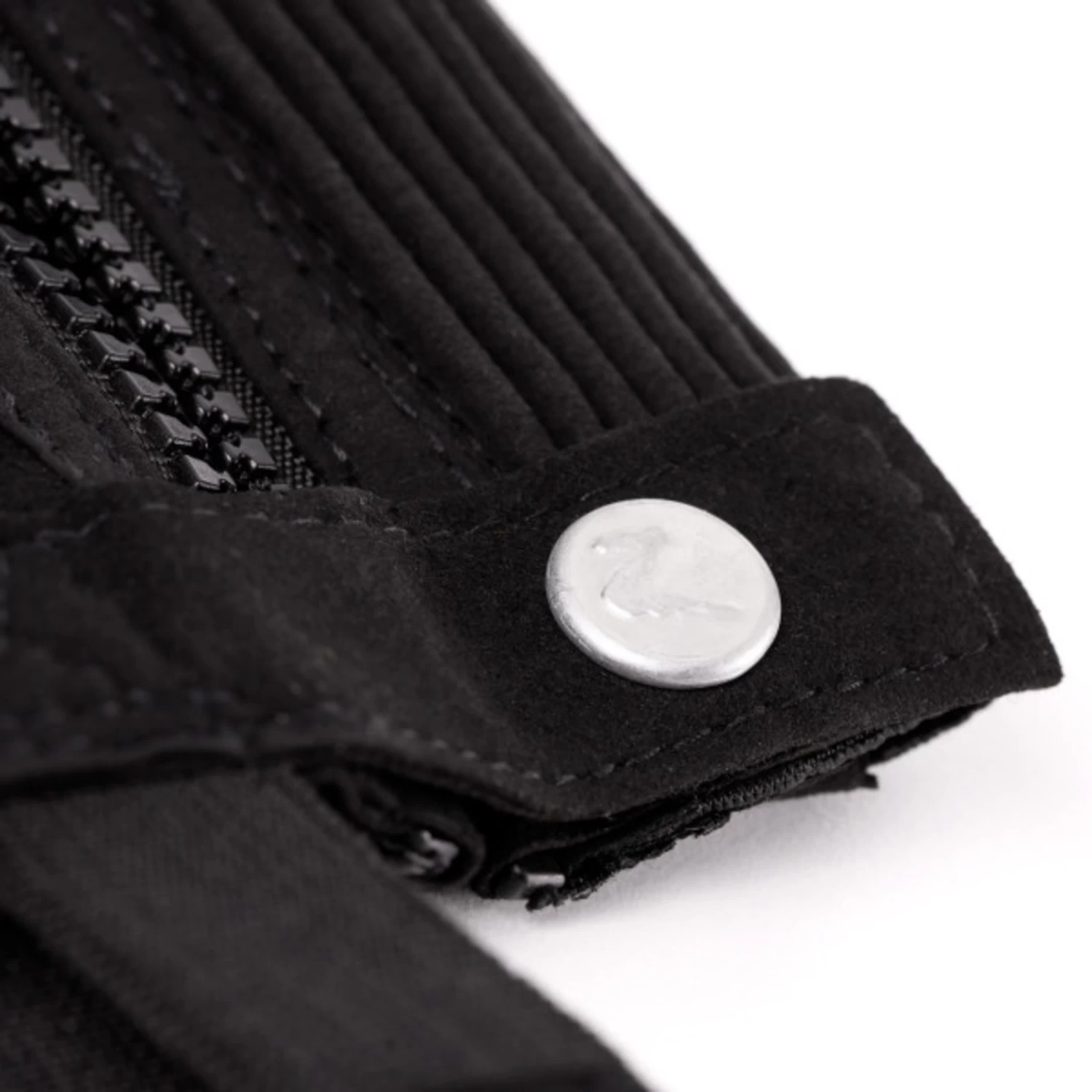 Horze Kids Ribbed Amara Half Chaps - Black - Image 6