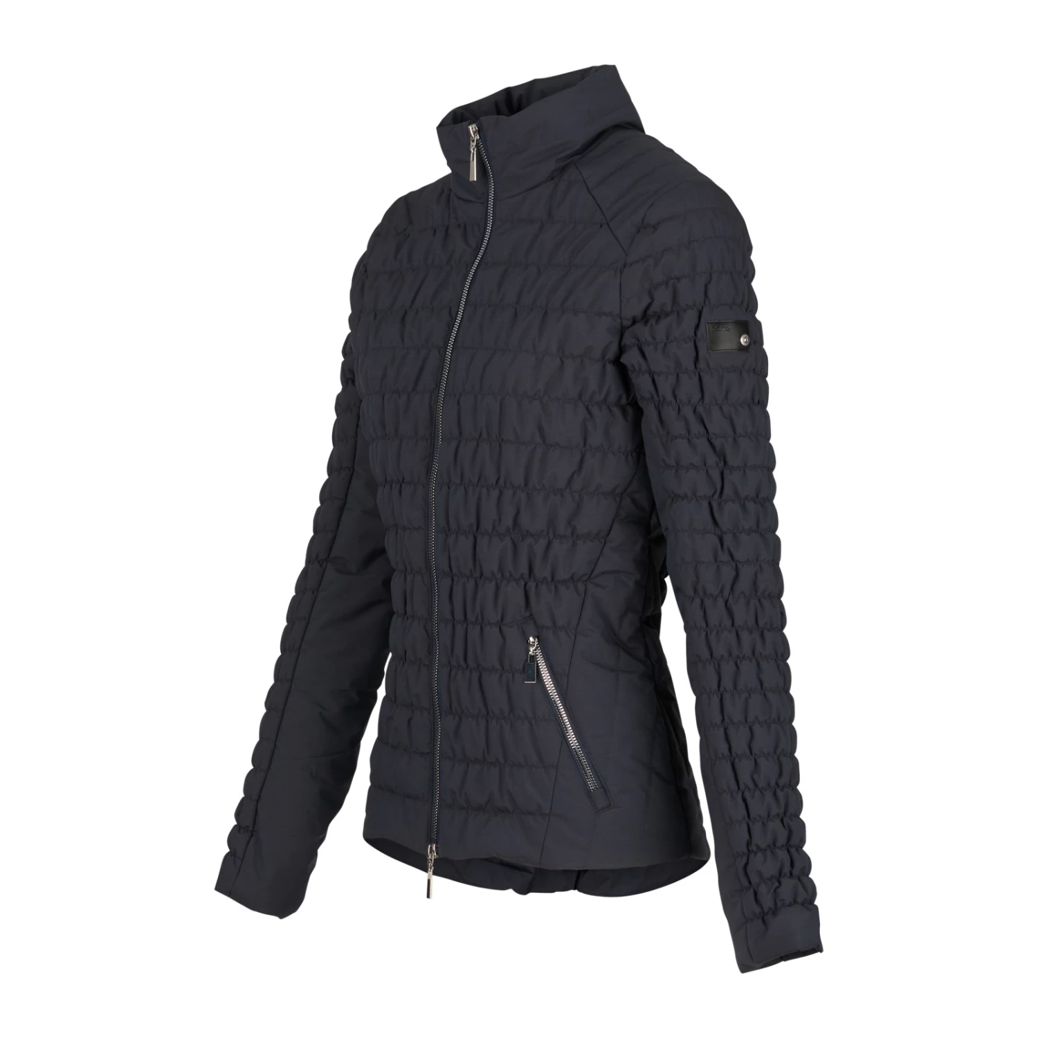 Horze Luna Womens Quilted Stretch Jacket - Dark Navy - Image 5