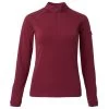 Horze Mia Womens Long Sleeved Training Polo Shirt - Anemone Dark Pink