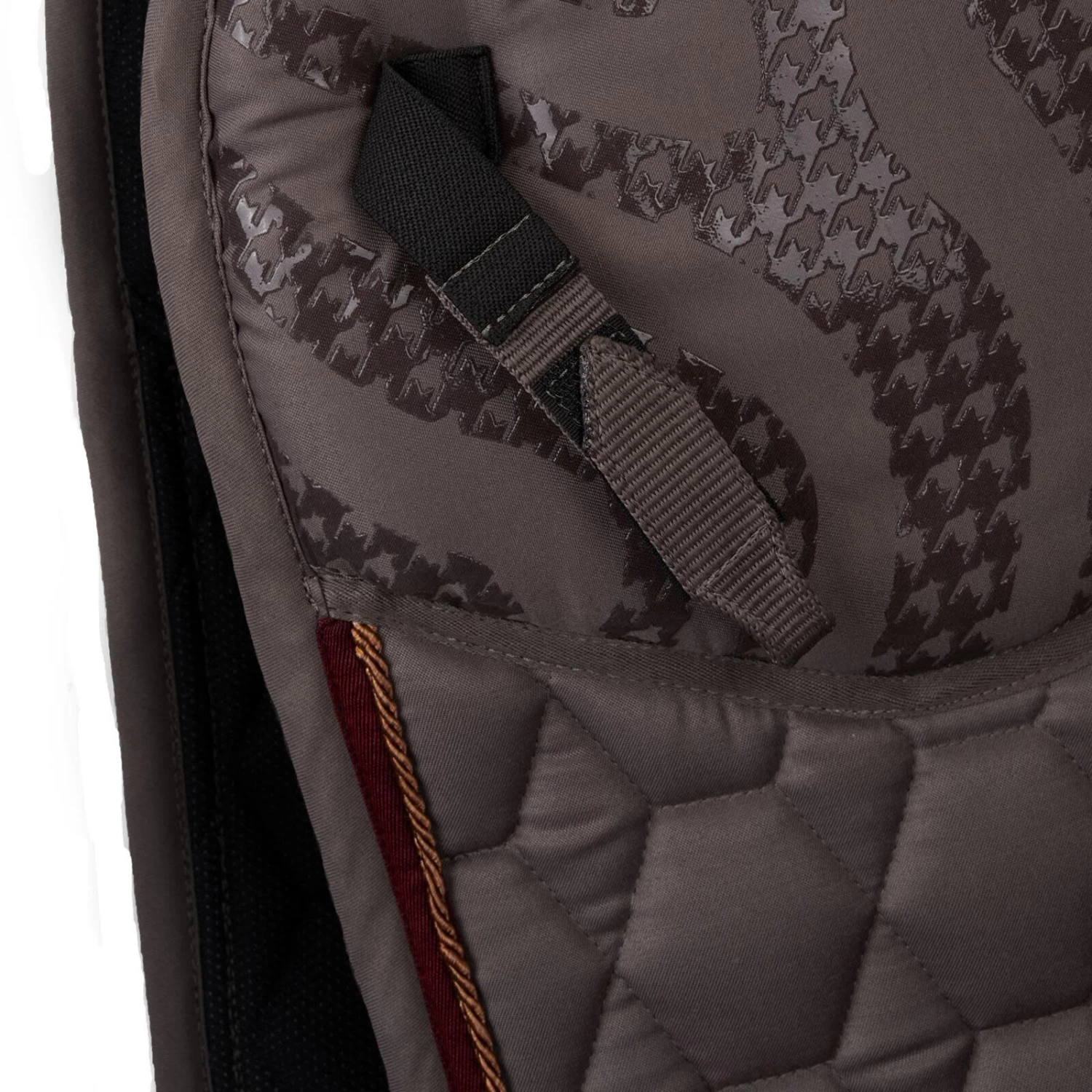 Horze Kenya Anti Slip Dressage Saddle Pad - Iron Grey Brown - Image 7