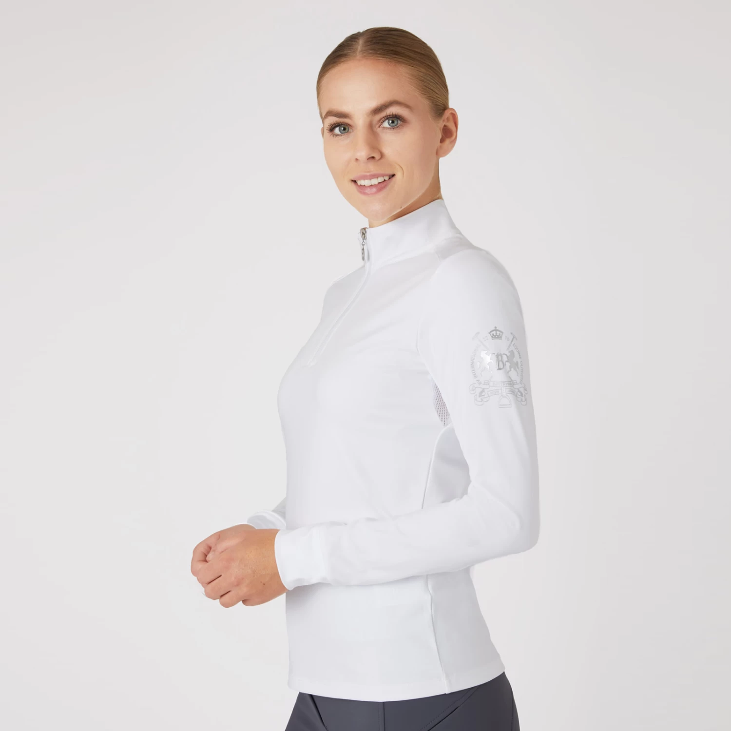 B Vertigo Iris Womens Training And Show Shirt - White - Image 5