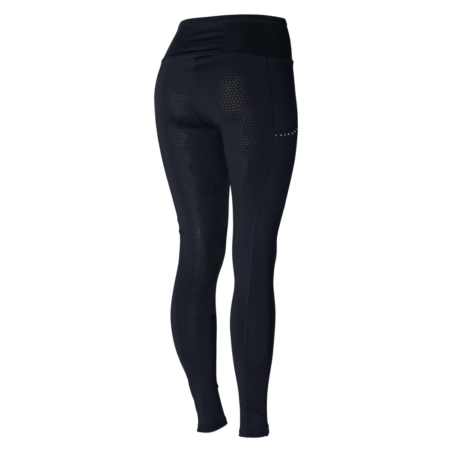Roselina Womens Full Seat Tights With Crystal Details - Dark Dark Blue - Image 5