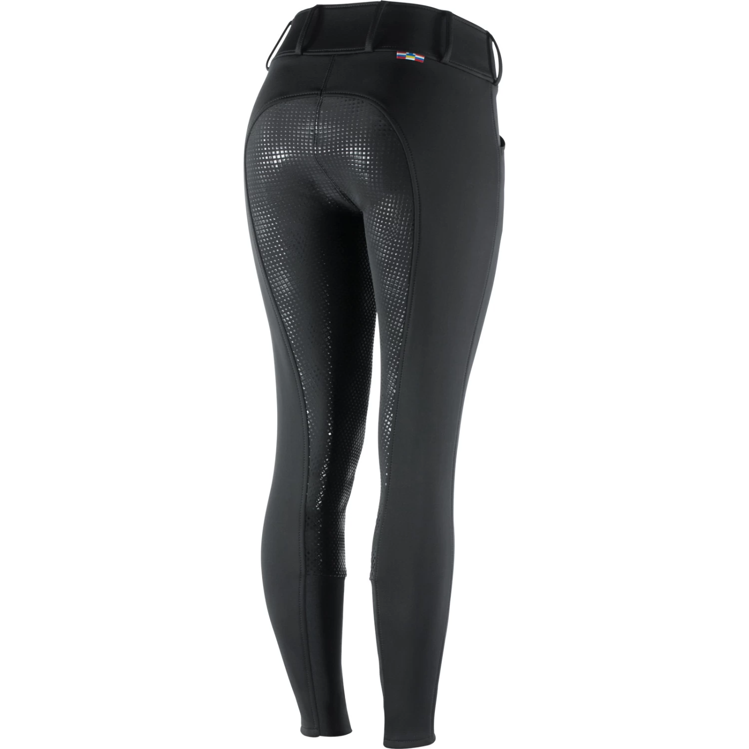 Horze Grand Prix Womens Thermo Softshell Full Seat Breeches - Black - Image 8