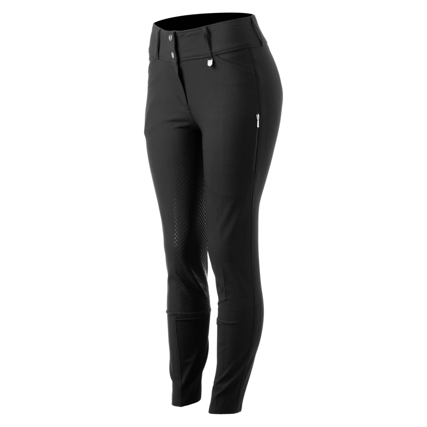 Horze Grand Prix Womens Pro High Waist Full Seat Breeches - Dark Navy - Image 5