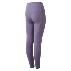 Horze Kaylee Kids Full Seat Tights - Grey Ridge Purple