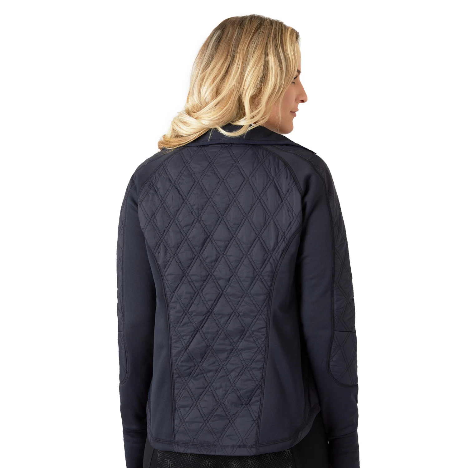 Horze Zoe Womens Lightweight Padded Jacket - Dark Navy - Image 7