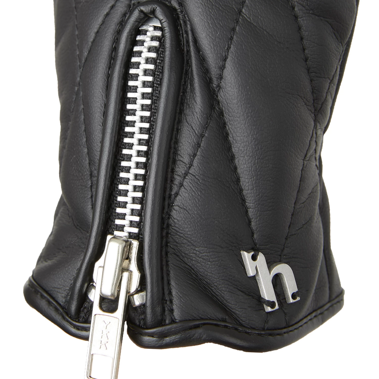 Horze Theresa Vegan Leather Winter Gloves - Black - Image 4