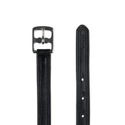 Horze Soft Stirrup Leathers With Nylon Inside - Black