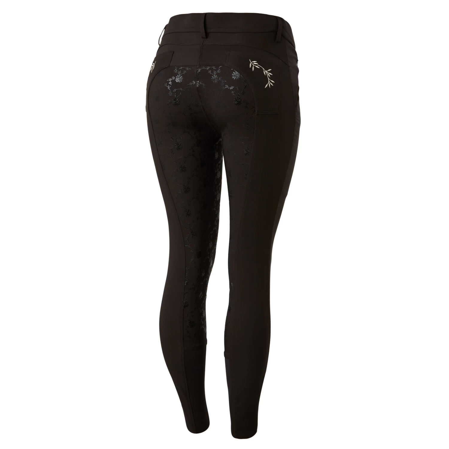 Horze Kaitlin Womens Full Seat Breeches - White - Image 8