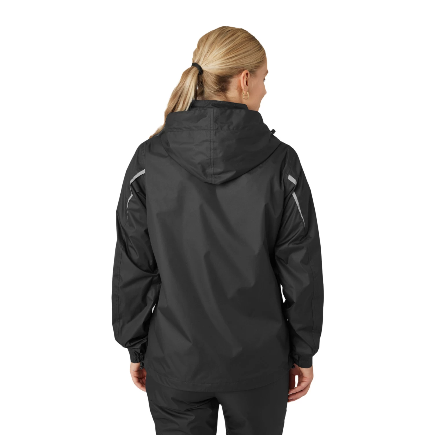 Horze Alexis Womens Waterproof Shell Jacket - Caviar Black - Image 12