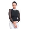 Cavalliera Contessa Long Sleeve Technical Show Shirt - Black