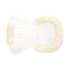 Horze Harleigh Gel Pad With Full Lambskin Padding - Off-White