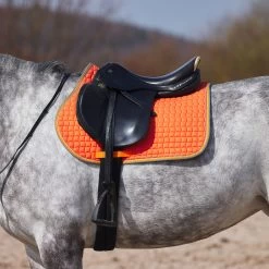 Horze Adepto All Purpose Saddle Pad - Coral Gold