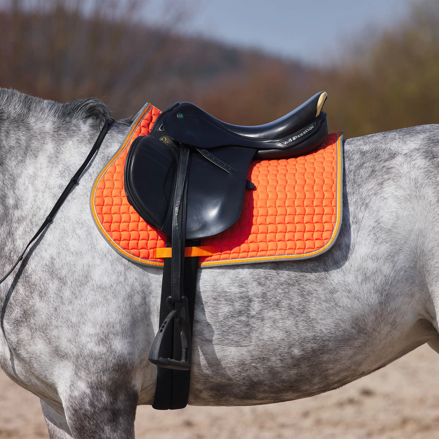 Horze Adepto All Purpose Saddle Pad - Steel Grey - Image 9