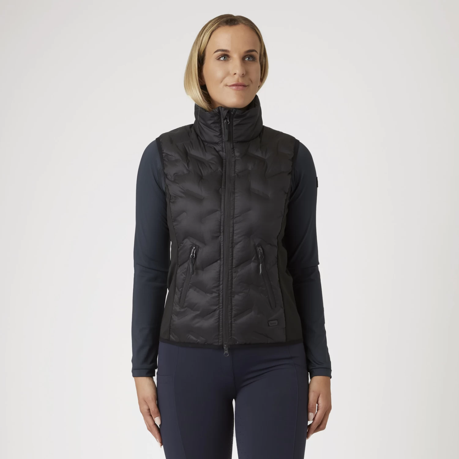 Horze Shelly Womens Light Padded Vest - Black - Image 7
