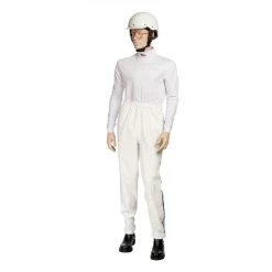 Mira Pull-On High Waist Rain Trousers - White