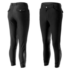Equinavia Erik Mens Knee Patch Breeches - Black