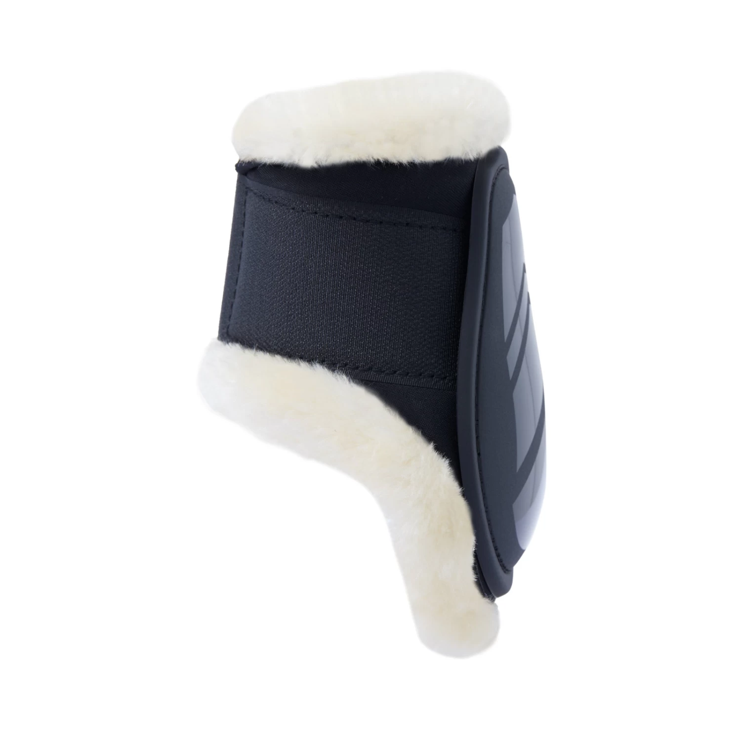 Horze Caliber Fleece Hind Fetlock Boots - Black - Image 4