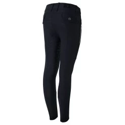 Horze Andrea JR Kids High Waist Full Grip Breeches - Dark Navy