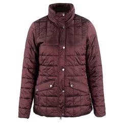 B Vertigo Julianne Womens Quilted Jacket - Vineyard Wine