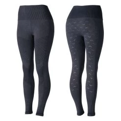 Horze Vanessa Slimming Seamless Tights - Denim Blue