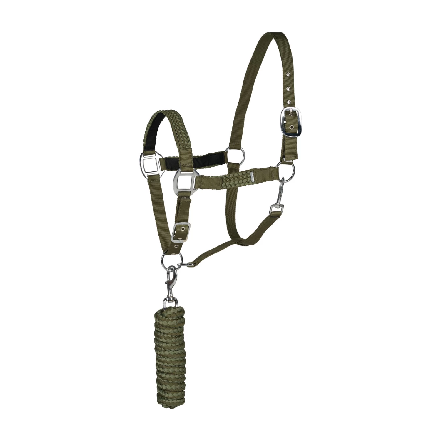 Horze Chicago Halter And Lead Rope - Black/Steel Grey - Image 3