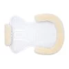Horze Harleigh Gel Pad With Lambskin Edges - Off-White
