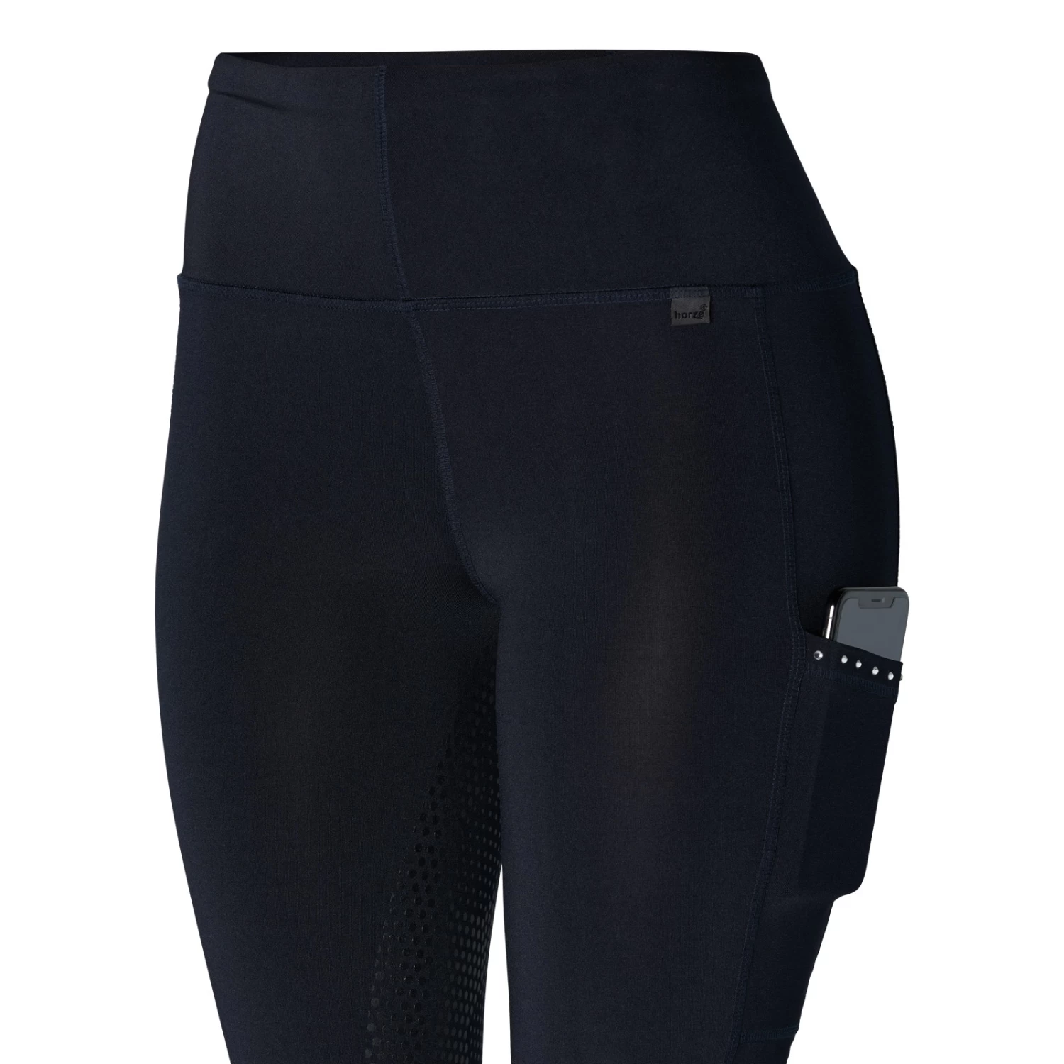 Roselina Womens Full Seat Tights With Crystal Details - Dark Dark Blue - Image 8